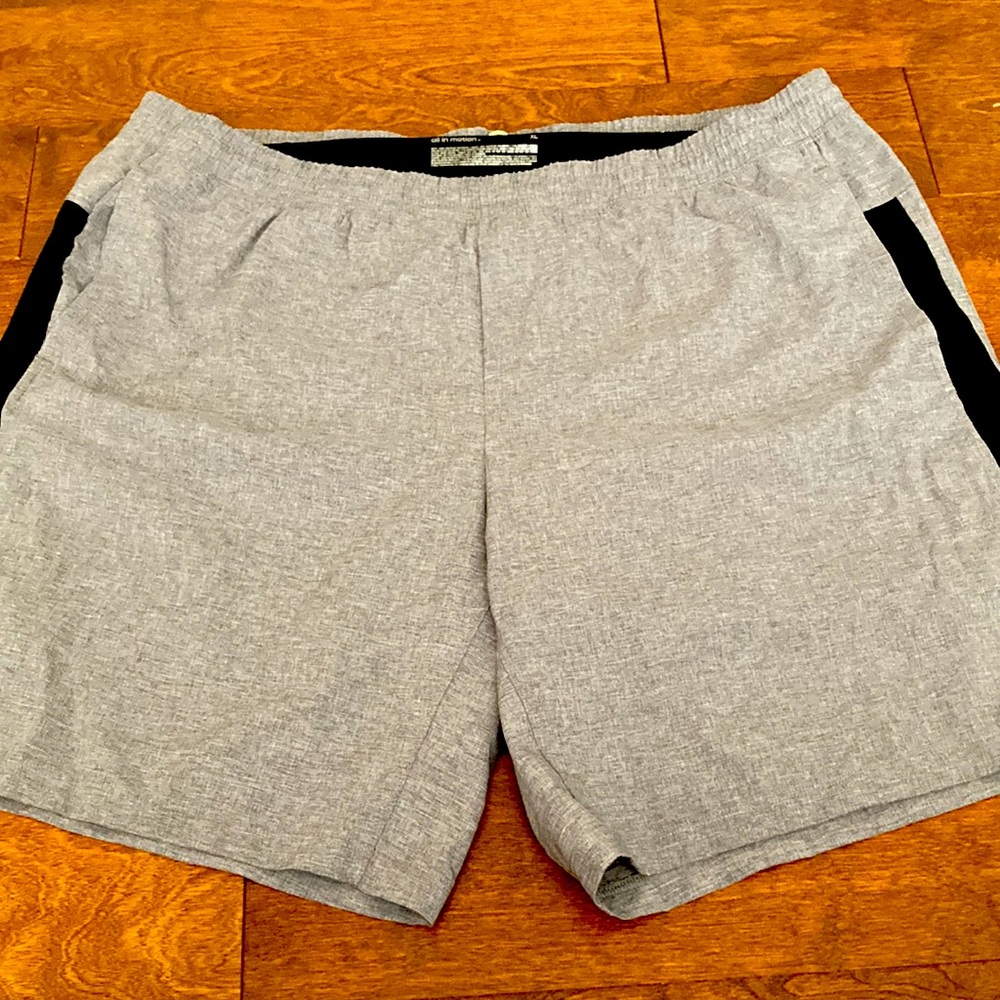 grey athletic shorts